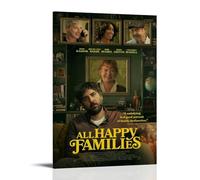 HGTERRGTJ All Happy Families Poster Canvas Cover Wall Art Print Aesthetic Poster Art Painting for Room 08x12inch(20x30cm) Frame-style