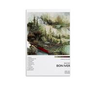 HGTERRGTJ Bon Iver Poster Canvas Cover Wall Art Print Aesthetic Poster Art Painting for Room 16x24inch(40x60cm) Unframe-style
