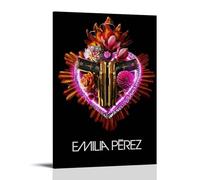 HGTERRGTJ Emilia Pérez Poster Canvas Cover Wall Art Print Aesthetic Poster Art Painting for Room 16x24inch(40x60cm) Frame-style