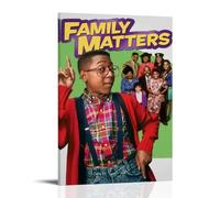 HGTERRGTJ Family Matters Poster Canvas Cover Wall Art Print Aesthetic Poster Art Painting for Room 24x36inch(60x90cm) Frame-style
