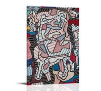 HGTERRGTJ Jean Dubuffet Poster Canvas Cover Wall Art Print Aesthetic Poster Art Painting for Room 20x30inch(50x75cm) Frame-style