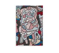 HGTERRGTJ Jean Dubuffet Poster Canvas Cover Wall Art Print Aesthetic Poster Art Painting for Room 20x30inch(50x75cm) Unframe-style