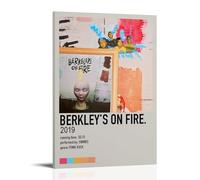 HGTERRGTJ SWMRS Album Berkley's on Fire Poster Canvas Cover Wall Art Print Aesthetic Poster Art Painting for Room 16x24inch(40x60cm) Frame-style