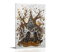 HGTERRGTJ Wolves In The Throne Room Poster Canvas Cover Wall Art Print Aesthetic Poster Art Painting for Room 16x24inch(40x60cm) Frame-style