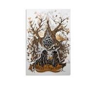 HGTERRGTJ Wolves In The Throne Room Poster Canvas Cover Wall Art Print Aesthetic Poster Art Painting for Room 16x24inch(40x60cm) Unframe-style