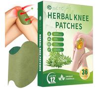 HGTG 36 Count Knee Relief Patch, Knee Joint Relief Patches, Herbal Knee Patches for Relief Heat Patches Wormwood Patch for Knee, Back, Neck, and Shoulder, Athletes, Seniors