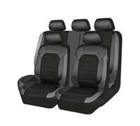 HGTHHK Leather Car Seat Cover Sets, for Toyota Auris 5-door E180 E150 2006 2007 2008 2009 2010 2011-2016 2017 2018 2019 Leather Waterproof Breathable Seat Covers Full Set Seat Protector,C-Blue