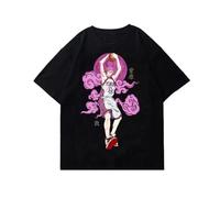 HGTpodAN Japanese Kuroko no Basket T-Shirt Men Streetwear Anime Cartoon Cotton Graphic T Shirt Men and Women Summer Oversized Tops Black M