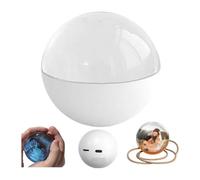 HGTRH Digital Photo Frame Wifi, Sphere 3d Crystal Photo Memory Orb Crystal Balls Memory Sphere Video Bauble Memory Orb Ball Memory Orb Video Crystal Ball Video Player White Standard version