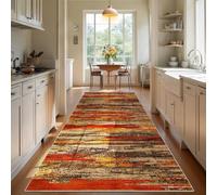 HGTRH Hallway Runner Rug Non Slip Long Hall Runner Kitchen Rug Washable Corridor Rugs absorbent Floor Mat Narrow Heavy Duty Carpet Runner for Hallways Kitchen Entryway Laundry Room 110x280cm