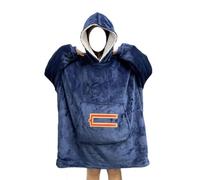 HGTRH Heated Wearable Blanket/Cordless Electric Hoodie Blanket, 3 Heat Level Oversized Blanket Hoodie For Women Without Battery Pack, Cozy Warm Sweatshirt Blanket Royal Blue