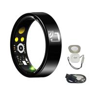 HGTRH IP68 Smart Ring, Smart Health Monitoring Ring for Women Men a Variety of Sports Modes Long Standby 7-10Days Sleep Analysis Heart Rate Monitor 8#