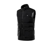 HGTRH Men's Heated Vest with Carbon Fiber Heating, Heated Vest with 3-Tem Settings Fast Heating Machine Washable USB Powered Black XXXXL