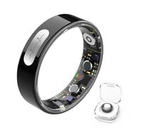 HGTRH Smart Ring Fitness Ring Tracker, Smart Ring Men Women ECG Step Counting Sleep Blood Pressure Heart Rate Monitoring Remote Camera Control 5ATM+IP68 13#