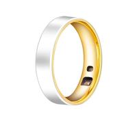 HGTRH Smart Ring for Men/Women, Ceramic Smart Ring with Magnetic Charging Heart Rate/Sleep/Stress Monitoring All Day Sports IP68 White 8#