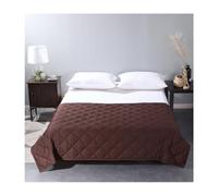 HGTRH Weighted Blanket for Adults, Single Double Heavy Blanket with Fibre Fabric Premium Glass Bead All-season Even Weight Distribution for Bed Sofa Brown 120x180cm 4.5kg
