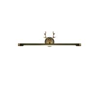 HGTYDV2 Copper Bathroom Vanity Light Fixture Rustic Antler Vanity Light Over Mirror Adjustable Bath Light Bar Farmhouse Deer Wall Sconce for Bedroom