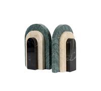 HGTYDV2 Natural Stone Heavy Book Ends Decorative Marble Bookends Modern Minimalist Book Shelf Holder for Shelves Bookshelf Apartment Decor