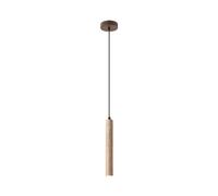 HGTYDV2 Yellow Travertine Pendant Light Natural Stone Linear 1-Light Bedside Chandelier Japanese Wabi-sabi Style Hanging Light Fixture for Dining Room