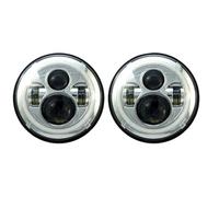 Hguvsjd Car HeadLight Assembly For Land For Rover For Defender 90 110 Car LED Lights Kit Front Rear Signal Indicator Lamp Stop Fog Reversing Light / 7Inch Headlamp Car Lights(2pc Headlight c)
