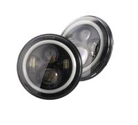 Hguvsjd Car HeadLight Assembly For Land For Rover For Defender 90 110 Car LED Lights Kit Front Rear Signal Indicator Lamp Stop Fog Reversing Light / 7Inch Headlamp Car Lights(2pc Headlight b)
