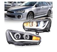 Hguvsjd Car HeadLight Assembly For Mitsubishi for Lancer 2008-2018 Car Headlight DRL Projector Front Light Headlight Assembly Headlamp Car Lights(Left)