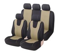 Hguvsjd Car Seat Covers For HYUNDAI-i40 Car Seat Cover Fabric Protect Seat Covers Blue(B full set beige)