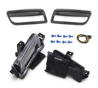 Hguvsjd For Chevy For Camaro ZL1 RS 1LT 2016 2017 2018 2019 DRL Fog Lights LED Clear Lens White Daytime Running Light Front Fog Lights(1 Set)