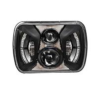 Hguvsjd Head Light For Dodge For Ramcharger For Ram For Van 1986-1993 5x7 Inch Car LED Headlight Square Hi-Lo Beam Halo Headlamp Front Lamp(1 * 75W)