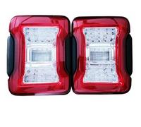 Hguvsjd Rear Tail Light For Jeep For Wrangler JL 2018-2024 Running Lights 1 Pair JL LED Taillight Rear Bumper Parking Back Up Reverse Brake Tail Light Lamp(EU version)