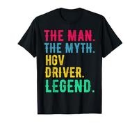 HGV Lorry Driver - Man Myth Legend Retro T-Shirt