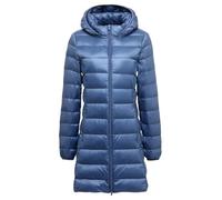 Hgvcfcv Women Long Down Jacket Hat Detachable Winter Warm Puffer Coat Women's Lightweight Packable