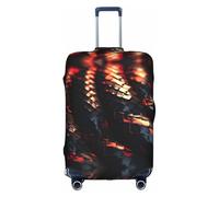 Hgvcse Travel 3d Snake Wallpaper1 Luggage Cover Suitcase Protector 18-32 Inch Luggage Vacation Accessory Essentials, White, Large, White, Large