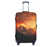 Hgvcse Travel Range Blaze Luggage Cover Suitcase Protector 18-32 Inch Luggage Vacation Accessory Essentials, White, Small, White, Small