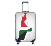 Hgvcse Travel State Of Palestine Flag Map01 Luggage Cover Suitcase Protector 18-32 Inch Luggage Vacation Accessory Essentials, White, X-Large, White, X-Large