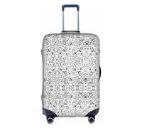 Hgvcse Travel Stylish Crowd Of Penguins Pattern Luggage Cover Suitcase Protector 18-32 Inch Luggage Vacation Accessory Essentials, White, Medium, White, Medium