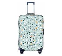 Hgvcse Travel Terrazzo Marble Pastel Luggage Cover Suitcase Protector 18-32 Inch Luggage Vacation Accessory Essentials, White, X-Large, White, X-Large