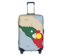 Hgvcse Travel The Composition Of Timor-Leste Luggage Cover Suitcase Protector 18-32 Inch Luggage Vacation Accessory Essentials, White, Medium, White, Medium
