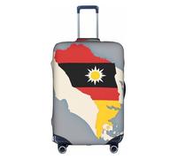 Hgvcse Travel Timor-Leste Location Map With A Sun Luggage Cover Suitcase Protector 18-32 Inch Luggage Vacation Accessory Essentials, White, M