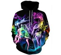 Hgvoetty Unisex 3D Print Hoodies Graphic Space Pullover Hooded Sweatshirts for Men Women, A-cy58, L