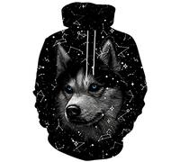 Hgvoetty Unisex 3D Print Hoodies Graphic Space Pullover Hooded Sweatshirts for Men Women, Graphic 12, XXL
