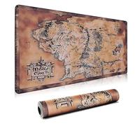 HGWALP Large Gaming Mouse Pad & Extended XXL Computer Game Mouse Mat, Long Desk Pad with Stitched Edges for Keyboard,Home Office Gaming Work Big Desk Pad (35.4x15.7x0.12IN, 90x40CM),Style B