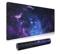 HGWALP Large Gaming Mouse Pad & Extended XXL Computer Game Mouse Mat, Long Desk Pad with Stitched Edges for Keyboard,Home Office Gaming Work Big Desk Pad (35.4x15.7x0.12IN, 90x40CM),Style D