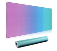 HGWALP Large Gradient Gaming Mouse Pad,Extended XXL Computer Game Mouse Mat, Long Keyboard Pad with Stitched Edges,Big Keyboard Mat for Home Office Gaming Work (35.4x15.7x0.12IN, 90x40CM)