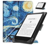 HGWALP Universal Case for 6.8 Inch 7 Inch eReaders, Slim PU Folio Case Cover with Stand Compatible with 6.8 Inch 7 Inch Kindle Paperwhite/Kobo/Voyaga/Lenovo/Sony E-Readers-Starry Sky
