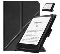 HGWALP Universal Case for 6.8 Inch 7 Inch eReaders, Slim PU Folio Case Cover with Stand Compatible with 6.8 Inch 7 Inch Kindle Paperwhite/Kobo/Voyaga/Lenovo/Sony E-Readers,Black