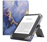 HGWALP Universal Case for 6" eReaders, Folio Leather Stand Cover with Handstrap Compatible with All 6 inch Paperwhite/Kobo/Tolino/Pocketook E-Book Reader,Marble Purple