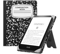 HGWALP Universal Case for 6" eReaders, Folio Leather Stand Cover with Handstrap Compatible with All 6 inch Kindle Paperwhite/Kobo/Tolino/Pocketook/Sony E-Book Reader-Composition Book