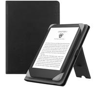 HGWALP Universal Case for 6" eReaders, Folio Leather Stand Cover with Handstrap Compatible with All 6 inch Kindle Paperwhite/Kobo/Tolino/Pocketook/Sony E-Book Reader-Black