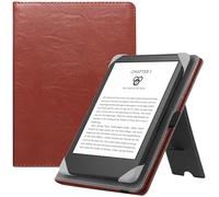 HGWALP Universal Stand Case for 6-7 inch eReaders-Premium PU Leather Sleeve Stand Cover with Handstrap Compatible with All 6", 6.8",7" Paperwhite/Colorsoft/Kobo/Pocketook/Sony E-Book Reader-BR